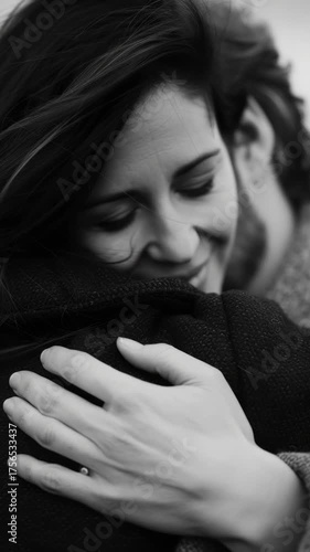 Warmth and affection in their hug