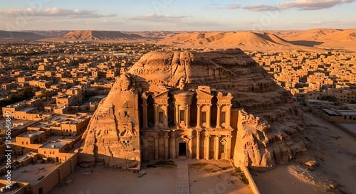 Ancient City of Madain Saleh Al-Ula, Saudi Arabia - Historical Rock-Cut Tombs and Landscape