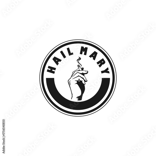 vector logo design hand holding cigarette, vintage, hail no smoking, mary, area, not area, woman, pictogram, outline, zone, background, people, flat, set, simple, white, clipart, website