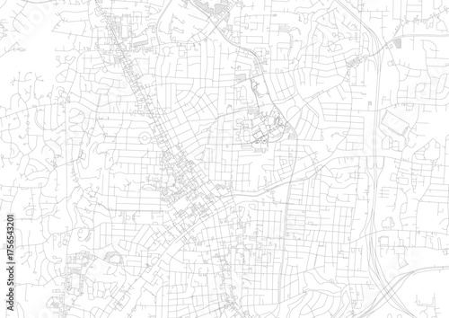 Zoomed monochrome map of High Point showing detailed highway & road networks with urban density — ideal for urban planning, design mockups, or geographic visualization.