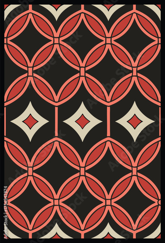 Vintage seamless pattern. Vector illustration. Can be used for wallpaper, pattern fills, web page background, surface textures.
