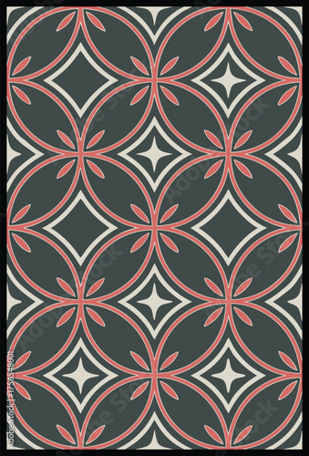 Vintage seamless pattern. Vector illustration. Can be used for wallpaper, pattern fills, web page background, surface textures.
