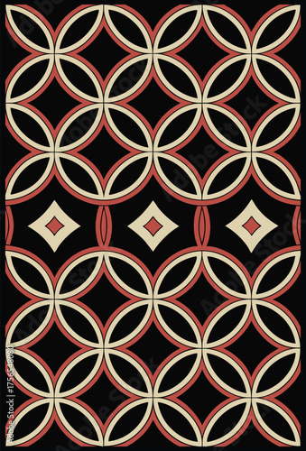 Vintage seamless pattern. Vector illustration. Can be used for wallpaper, pattern fills, web page background, surface textures.
