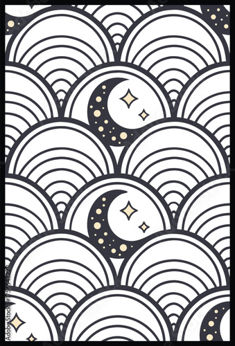 Vintage seamless pattern. Vector illustration. Can be used for wallpaper, pattern fills, web page background, surface textures.
