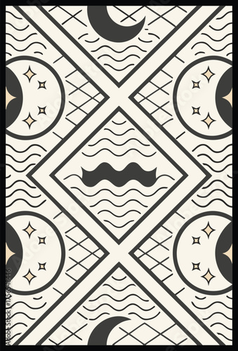 Vintage seamless pattern. Vector illustration. Can be used for wallpaper, pattern fills, web page background, surface textures.
