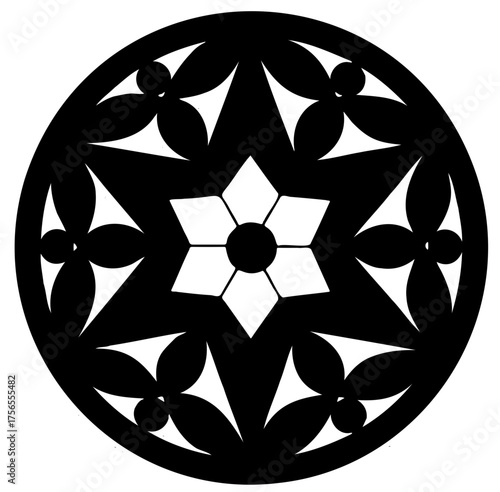peace symbol on a black background vector 