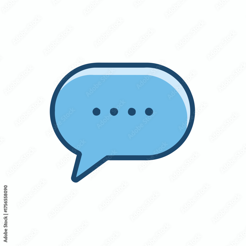 Fototapeta premium Empty bubble note speech shape vector