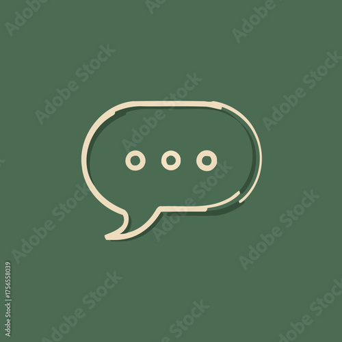 Clean vector dialog bubble