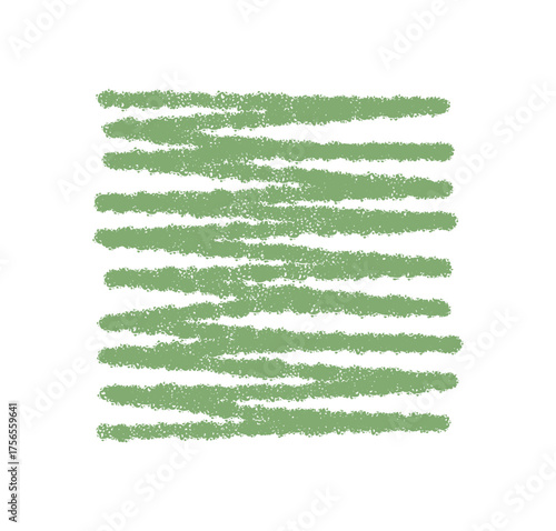 Pastel green crayon sketch border forms a unique quote rectangle. Frame with rough stroke acts as a box for underline or background graphic, perfect as modern quote template or card design.