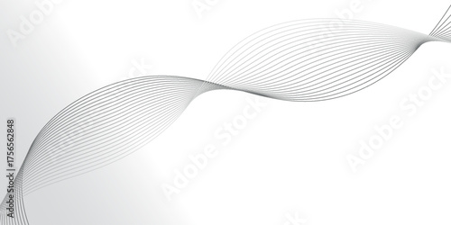 Abstract technology  wave lines, frequency sound, data science, business wave line background. Abstract wavy element for design on transparent background isolated. white elegant