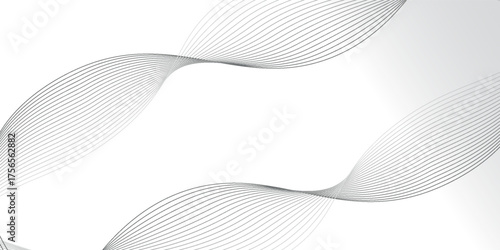 Abstract technology  wave lines, frequency sound, data science, business wave line background. Abstract wavy element for design on transparent smooth