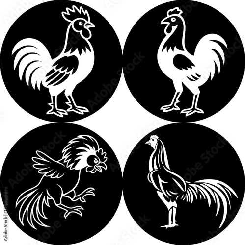 [BW] Rooster logo.eps