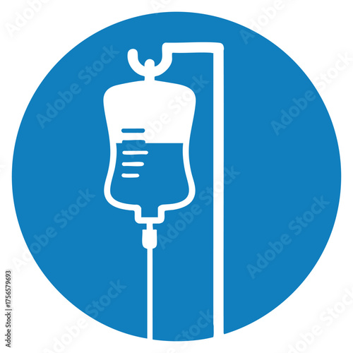 Isolated blood transfusion vector icon medical healthcare illustration perfect for emergency donation hospital or lab symbol in creative design artwork