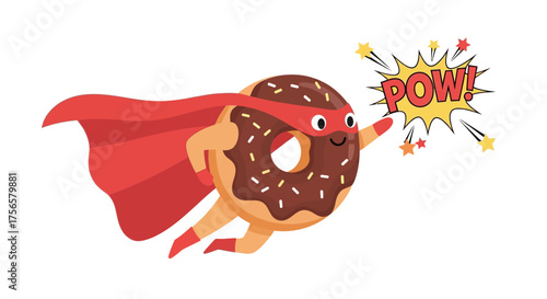 donat hero on a white background
