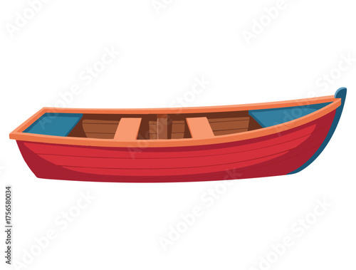 Peddle toy boat simple vector illustration isolated design element suitable for nautical children toy decoration creative artwork and childhood play theme