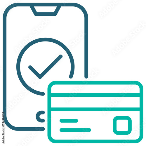 Payment Outline Blue Icon