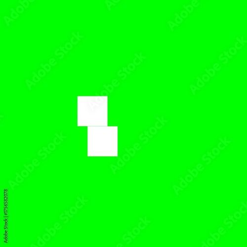 Green screen loading, icon process, icon, loading process symbol, unique, animation