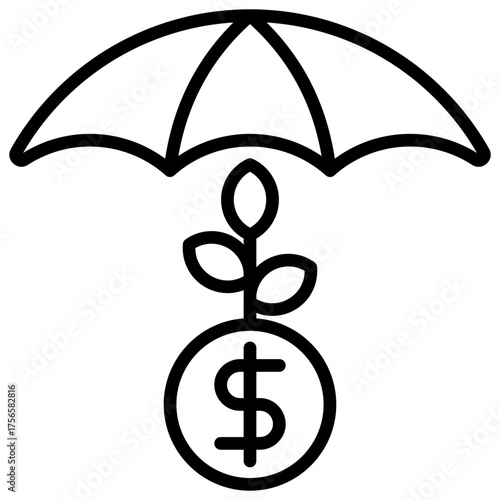 Investment Outline Icon