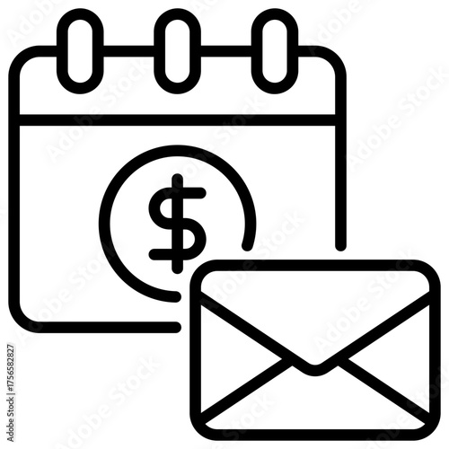 Wages Outline Icon