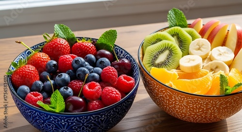 Colorful Fruit Bowls - A Healthy and Delicious Treat.