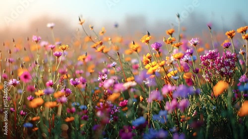 Calming nature-inspired cinematic landscape background, Generative AI