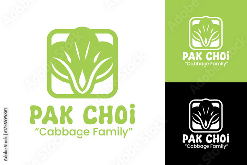 Pak Choi Logo Modern Minimalist Organic Identity