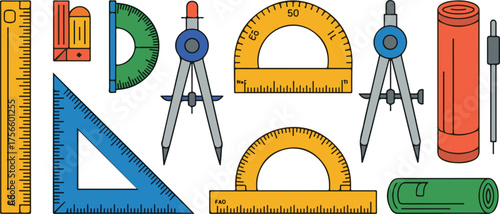 Drawing and Measuring Tools Collection