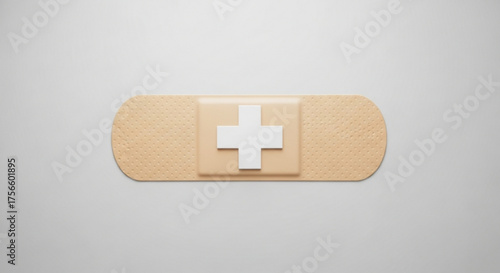 Adhesive bandage, a simple medical aid for cuts and scrapes, providing protection and promoting healing with its sterile design