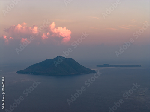 Serene seas surround islands in the Pantar Strait near Alor, Indonesia. This beautiful part of the Lesser Sunda Islands harbors extraordinary marine biodiversity and is a popular diving destination.