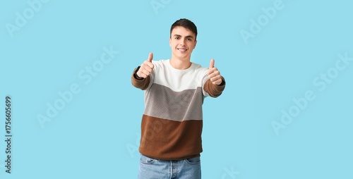 Handsome young man in styli...
