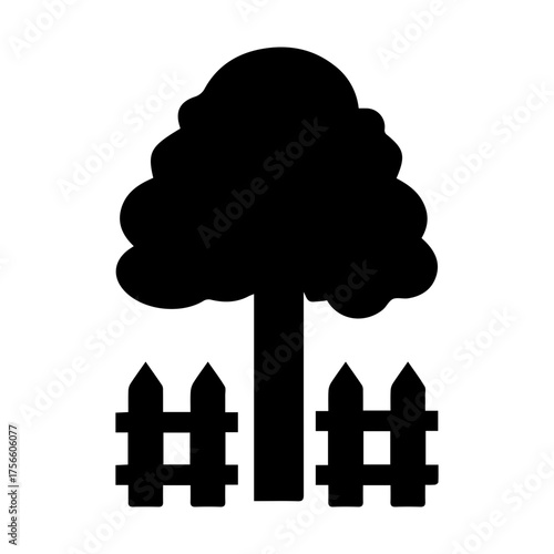 Tree and Fence