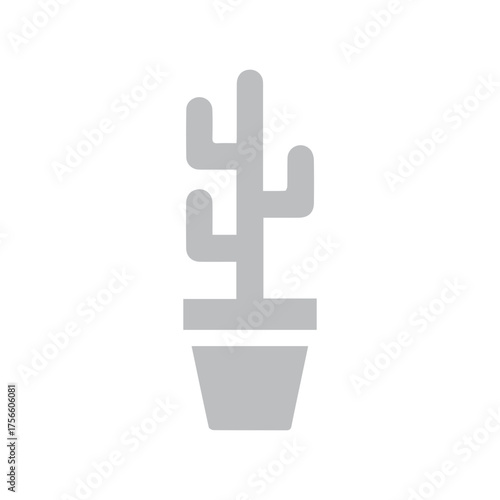 Cactus Plant Pot Icon