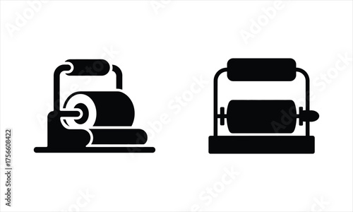 Rollers Vector Icon Set Graphic Resource for Industrial Use