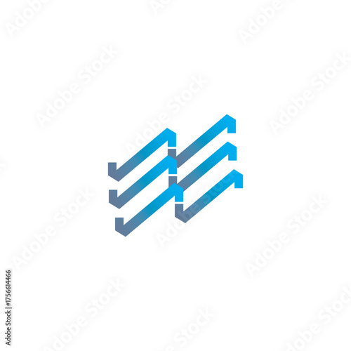 Modern Abstract Letter S Creative Logo