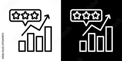 Quality Score Icon Of Line Black And White Style Vector Illustration 