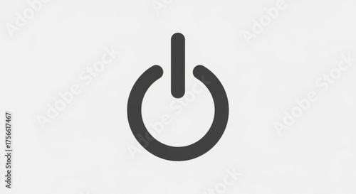 Power button icon, symbolizing energy, control, and the ability to turn on or off electronic devices and systems