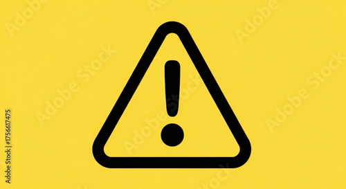 Exclamation mark in yellow triangle warning sign with exclamation point attention icon danger symbol alert sign risk sign caution sign hazard sign