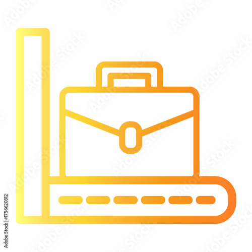 baggage Line Gradient Icon