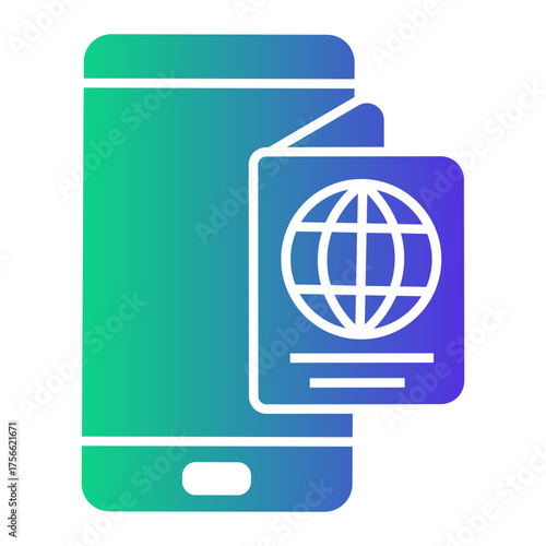 handphone Gradient icon