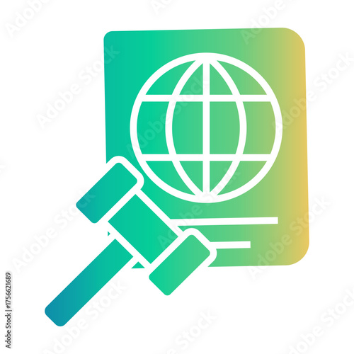 immigration law Gradient icon