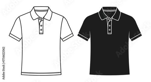Polo Shirts Black and White Outfit