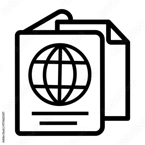 visa Line Icon