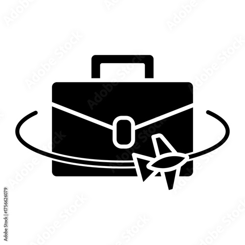 business trip Solid icon
