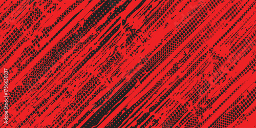 Dark red retro comic pop art background with dots, cartoon halftone background vector illustration