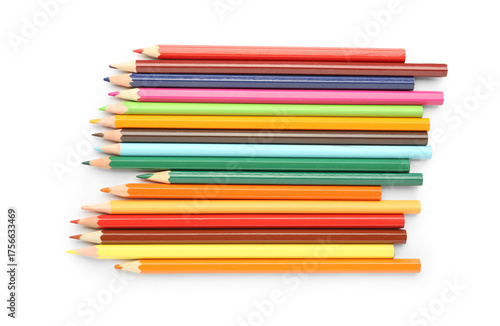 Set of colorful pencils on ...