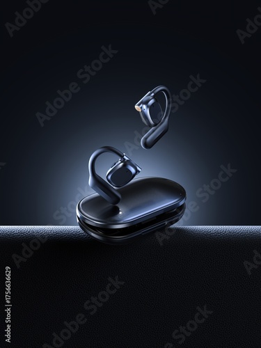 Wireless Earphones Close-up