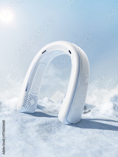 White Curved Device