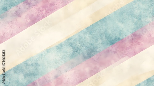 Diagonal pastel watercolor stripes create a soft, blended abstract background.