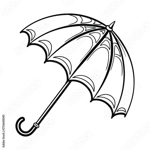Clean Umbrella Design with Lines
