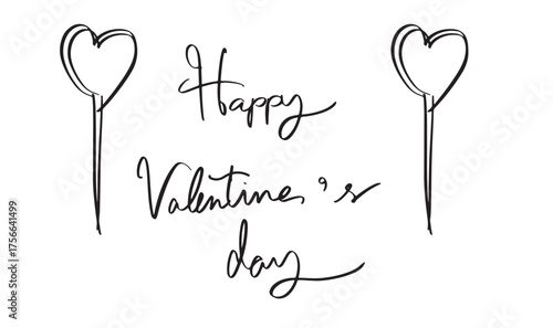 happy valentine day heart love balloon black color object icon sign symbol decoration happy valentine day love romantic 14 fourteen day date february month greeting card banner poster happy valentine 